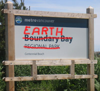 Boundary Bay Park Entrance Sign