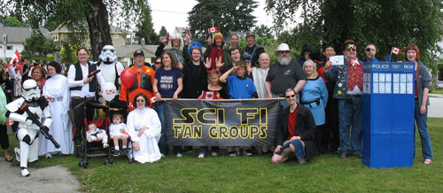 SciFi/Fantasy Fans at North Vancouver Canada Day Parade