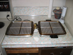 Sunbeam CG Waffle Maker opened