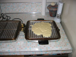 Laying down the batter