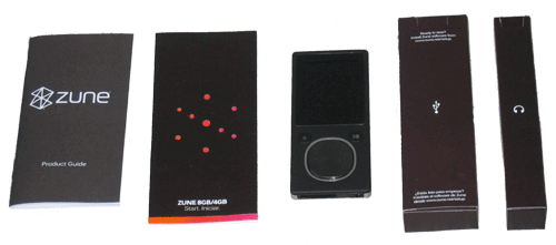 Zune Box contents