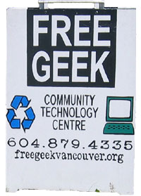 Free Geek Sandwich Sign