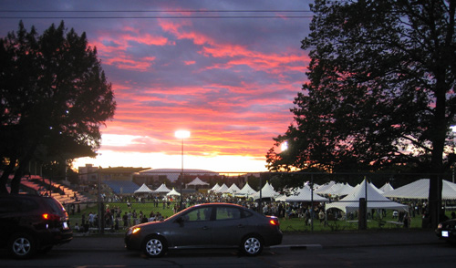 Sunset at Beer Fest